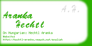 aranka hechtl business card